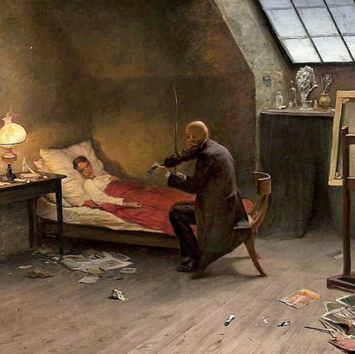 The dying artist