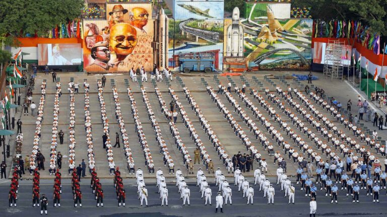 Armed Forces Stand Ready to Celebrate Independence Day at the Historic Red Fort in 2023