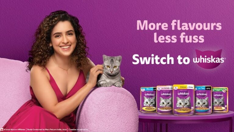 WHISKAS Brand Teams Up with Sanya Malhotra to Spotlight WHISKAS Wet Cat Food; Speaks to India’s Fussy Cats in its Latest Campaign