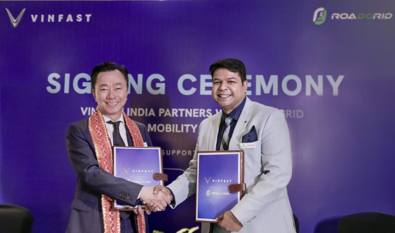 VinFast Signs India’s RoadGrid to Builds Strong Charging and Aftersales Support, Aiming for 120 Extended Service Workshops before First Vehicle Delivery
