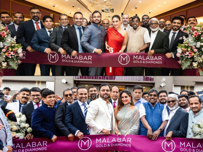 Malabar Gold & Diamonds Opens New Showrooms in Birmingham and Southall in the UK, Inaugurated by Bollywood Star Kareena Kapoor Khan