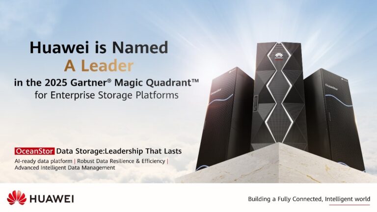 Huawei Named a Leader in the Gartner Magic Quadrant&trade; for Enterprise Storage Platforms, 2025
