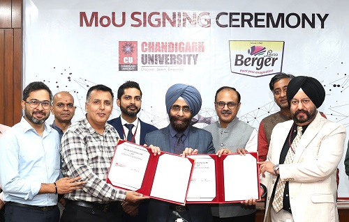 Chandigarh University Signs MoU with India&apos;s 2nd Largest Paint Company Berger Paints