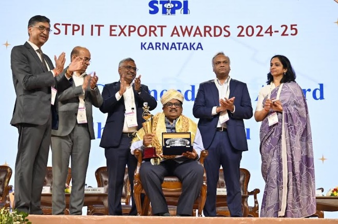 B.V. Naidu Honoured with the First STPI Commendation Award for Outstanding Contributions to India's Technology & Innovation Ecosystem
