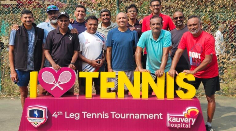Kauvery Hospital & Tamil Nadu Seniors Tennis Club Organise Open Tennis Tournament