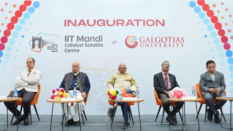 Galgotias University Inaugurates IIT Mandi Catalyst Satellite Centre, Signs MoUs to Strengthen India’s Startup Ecosystem