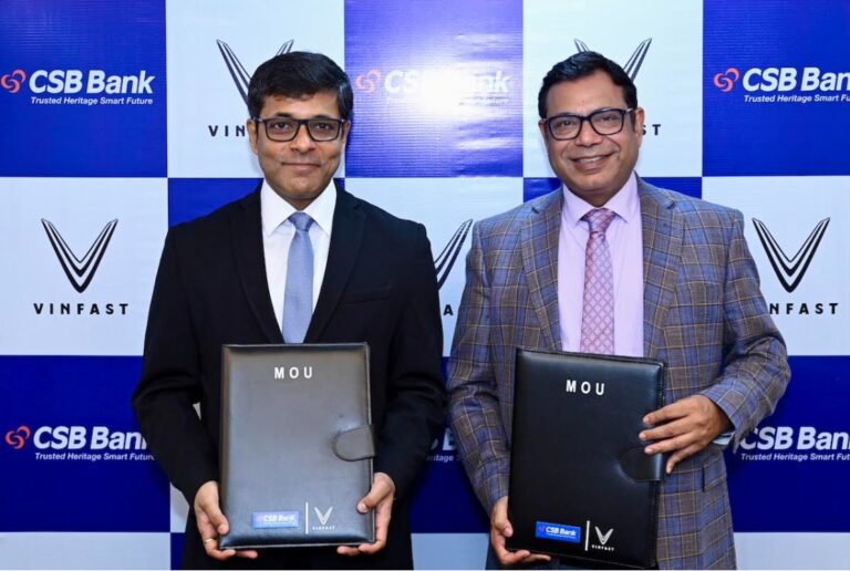 VinFast India Partners with CSB Bank to Deliver Comprehensive EV Financing Solutions