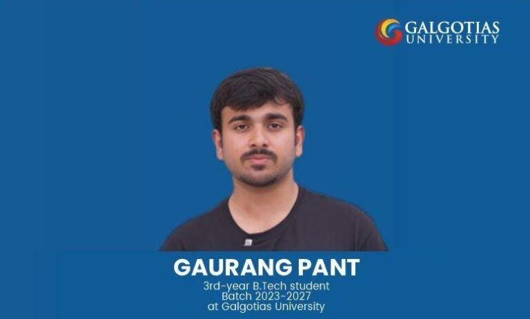 Galgotias University IEEE Chapter Wins National Recognition; Gaurang Pant Receives Richard E. Merwin Student Scholarship