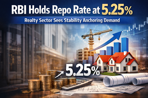 RBI Holds Repo Rate at 5.25 Percent: Realty Sector Sees Stability Anchoring Demand