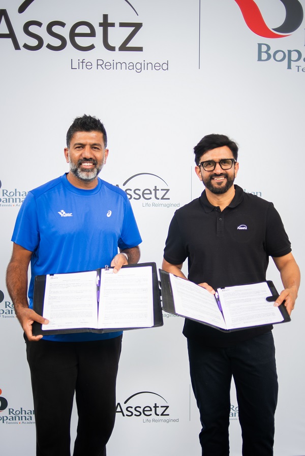 Assetz Announces Partnership with Rohan Bopanna Tennis Academy