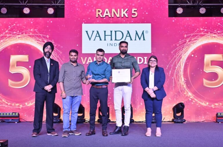 VAHDAM® India Ranks Among India's Top 5 Great Workplaces 2026
