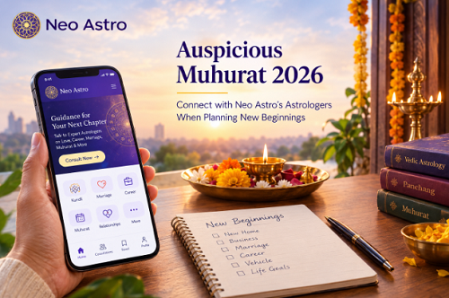 Auspicious Muhurat 2026: Connect with Neo Astro's Astrologers When Planning New Beginnings