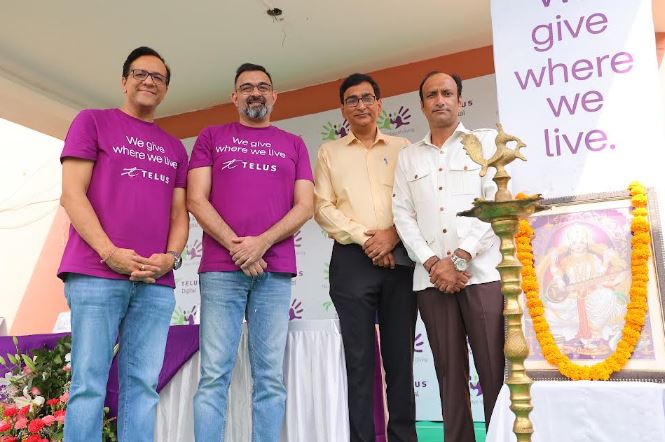 TELUS Digital India Volunteers Refurbish 78-year-old Shri Gandhi Inter College in Greater Noida